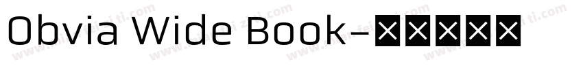 Obvia Wide Book字体转换